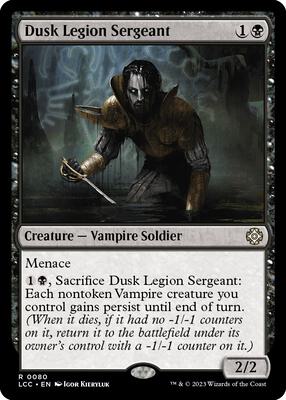 Dusk Legion Sergeant card from Commander: The Lost Caverns of Ixalan