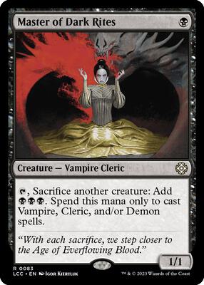 Master of Dark Rites card from Commander: The Lost Caverns of Ixalan