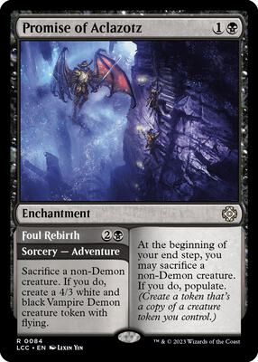 Promise of Aclazotz card from Commander: The Lost Caverns of Ixalan