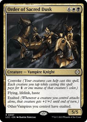 Order of Sacred Dusk card from Commander: The Lost Caverns of Ixalan