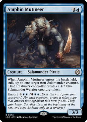 Amphin Mutineer card from Commander: The Lost Caverns of Ixalan