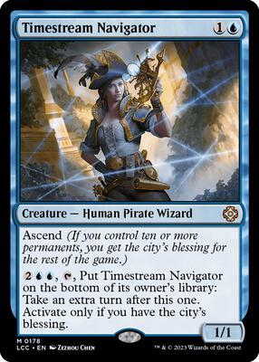 Timestream Navigator card from Commander: The Lost Caverns of Ixalan