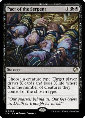 Pact of the Serpent card from Commander: The Lost Caverns of Ixalan