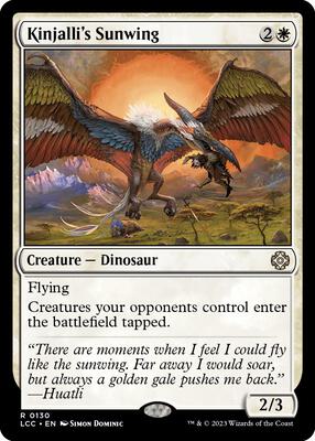 Kinjalli's Sunwing card from Commander: The Lost Caverns of Ixalan