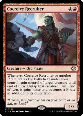 Coercive Recruiter card from Commander: The Lost Caverns of Ixalan