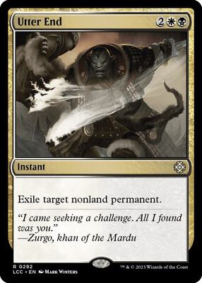 Utter End card from Commander: The Lost Caverns of Ixalan