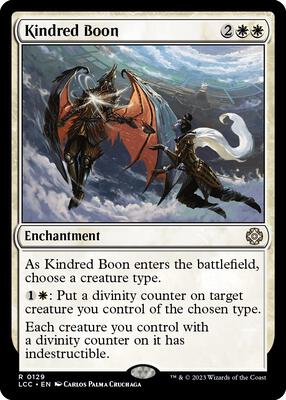 Kindred Boon card from Commander: The Lost Caverns of Ixalan