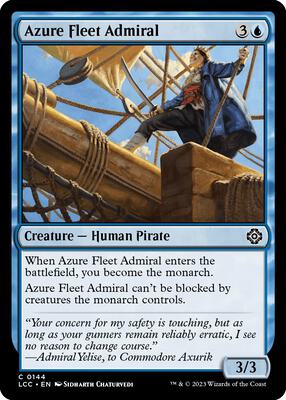 Azure Fleet Admiral card from Commander: The Lost Caverns of Ixalan
