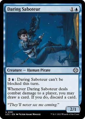Daring Saboteur card from Commander: The Lost Caverns of Ixalan