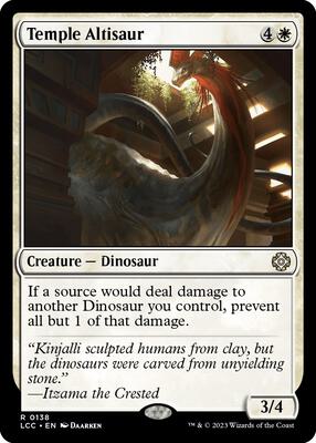 Temple Altisaur card from Commander: The Lost Caverns of Ixalan