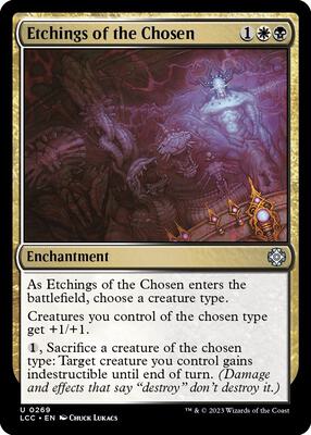 Etchings of the Chosen card from Commander: The Lost Caverns of Ixalan