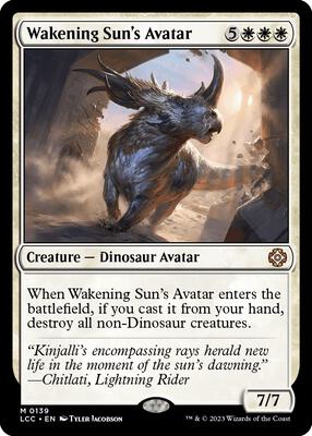 Wakening Sun's Avatar card from Commander: The Lost Caverns of Ixalan