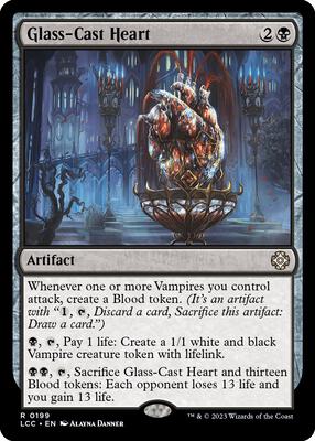 Glass-Cast Heart card from Commander: The Lost Caverns of Ixalan
