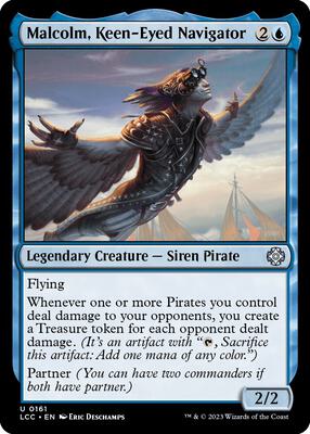 Malcolm, Keen-Eyed Navigator card from Commander: The Lost Caverns of Ixalan