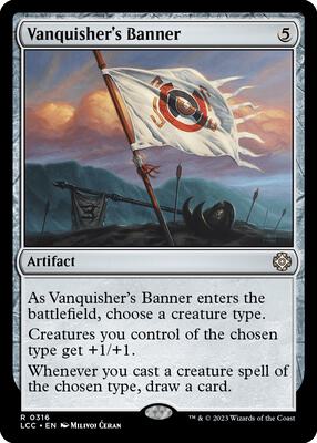 Vanquisher's Banner card from Commander: The Lost Caverns of Ixalan