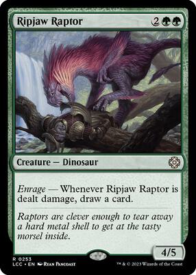 Ripjaw Raptor card from Commander: The Lost Caverns of Ixalan
