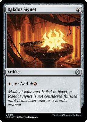 Rakdos Signet card from Commander: The Lost Caverns of Ixalan