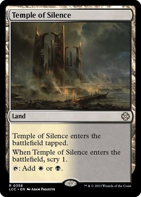 Temple of Silence card from Commander: The Lost Caverns of Ixalan