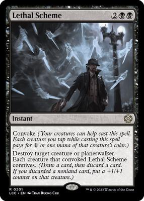 Lethal Scheme card from Commander: The Lost Caverns of Ixalan