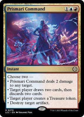 Prismari Command card from Commander: The Lost Caverns of Ixalan