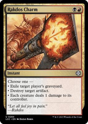 Rakdos Charm card from Commander: The Lost Caverns of Ixalan