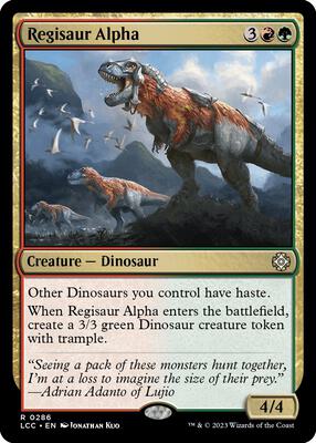 Regisaur Alpha card from Commander: The Lost Caverns of Ixalan