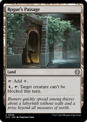 Rogue's Passage card from Commander: The Lost Caverns of Ixalan