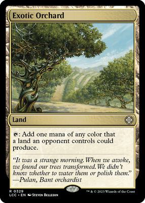 Exotic Orchard card from Commander: The Lost Caverns of Ixalan