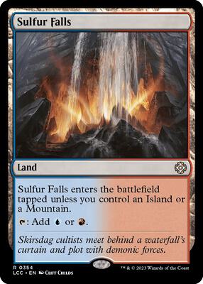 Sulfur Falls card from Commander: The Lost Caverns of Ixalan