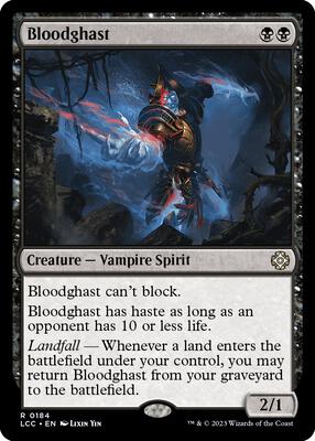 Bloodghast card from Commander: The Lost Caverns of Ixalan