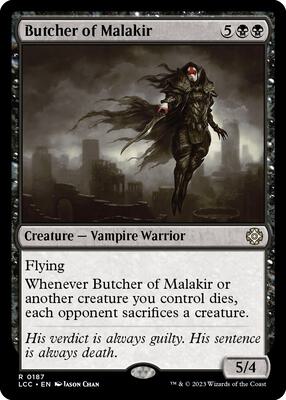 Butcher of Malakir card from Commander: The Lost Caverns of Ixalan