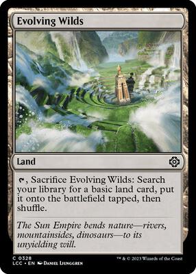 Evolving Wilds card from Commander: The Lost Caverns of Ixalan