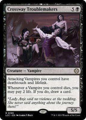 Crossway Troublemakers card from Commander: The Lost Caverns of Ixalan