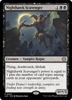 Nighthawk Scavenger card from Commander: The Lost Caverns of Ixalan