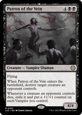 Patron of the Vein card from Commander: The Lost Caverns of Ixalan