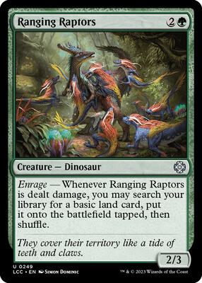 Ranging Raptors card from Commander: The Lost Caverns of Ixalan