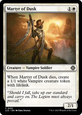 Martyr of Dusk card from Commander: The Lost Caverns of Ixalan