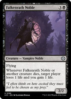 Falkenrath Noble card from Commander: The Lost Caverns of Ixalan