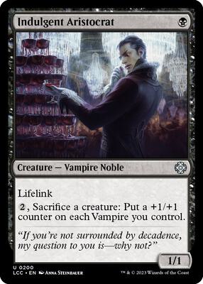 Indulgent Aristocrat card from Commander: The Lost Caverns of Ixalan