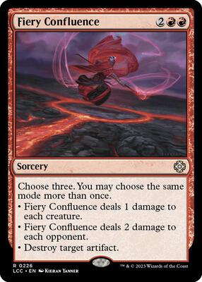 Fiery Confluence card from Commander: The Lost Caverns of Ixalan