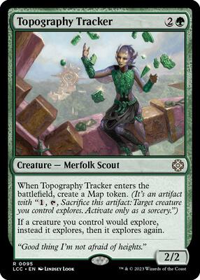 Topography Tracker card from Commander: The Lost Caverns of Ixalan