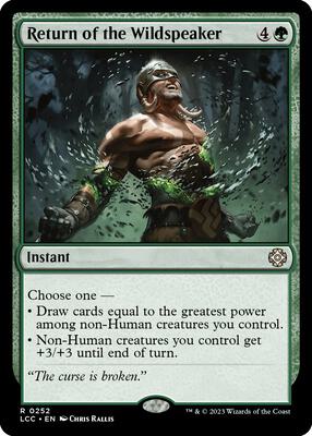 Return of the Wildspeaker card from Commander: The Lost Caverns of Ixalan