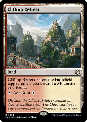 Clifftop Retreat card from Commander: The Lost Caverns of Ixalan