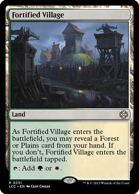 Fortified Village card from Commander: The Lost Caverns of Ixalan