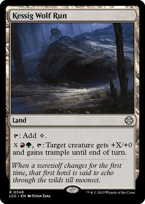 Kessig Wolf Run card from Commander: The Lost Caverns of Ixalan