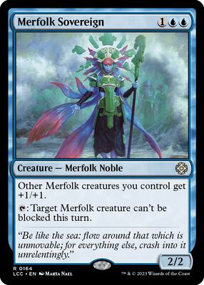 Merfolk Sovereign card from Commander: The Lost Caverns of Ixalan