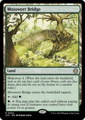 Mosswort Bridge card from Commander: The Lost Caverns of Ixalan
