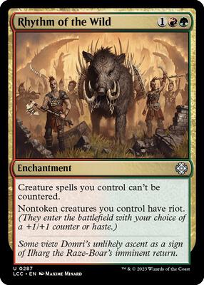 Rhythm of the Wild card from Commander: The Lost Caverns of Ixalan