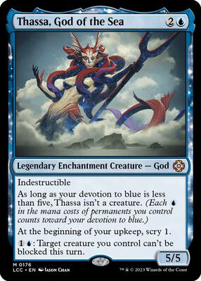 Thassa, God of the Sea card from Commander: The Lost Caverns of Ixalan
