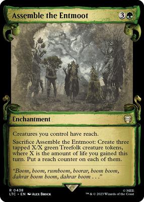 Assemble the Entmoot (Showcase Scrolls) card from Commander: The Lord of the Rings: Tales of Middle-earth